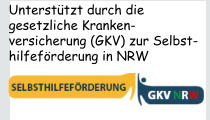Unterstützt durch die gesetzliche Kranken-versicherung (GKV) zur Selbst-hilfeförderung in NRW