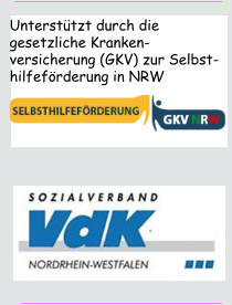 Unterstützt durch die gesetzliche Kranken-versicherung (GKV) zur Selbst-hilfeförderung in NRW