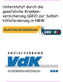 Unterstützt durch die gesetzliche Kranken-versicherung (GKV) zur Selbst-hilfeförderung in NRW
