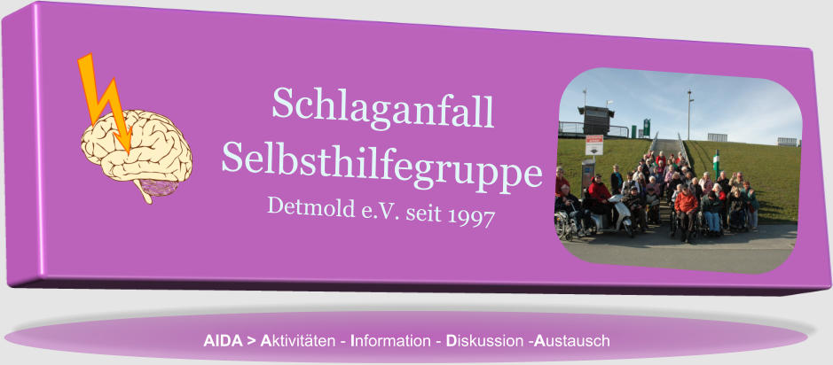 Schlaganfall  Selbsthilfegruppe Detmold e.V. seit 1997 AIDA > Aktivitäten - Information - Diskussion -Austausch