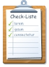 Check-Liste lorem ipsum consectetur